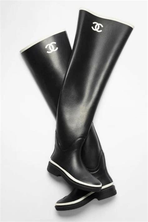 chanel fluffy boots|Thigh boots .